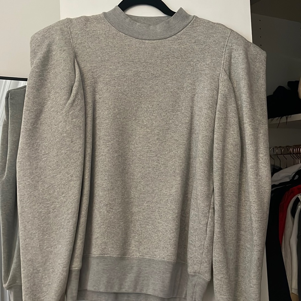 Puff sleeve sweatshirt